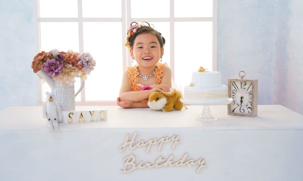 北見市　百日 誕生　写真　ベビーフォト