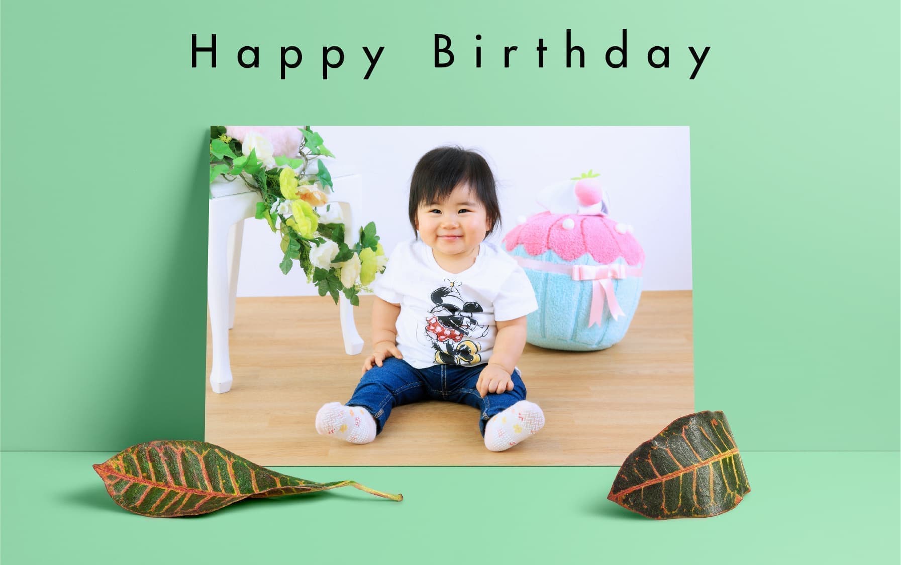 北見　百日　写真　誕生　ベビーフォト