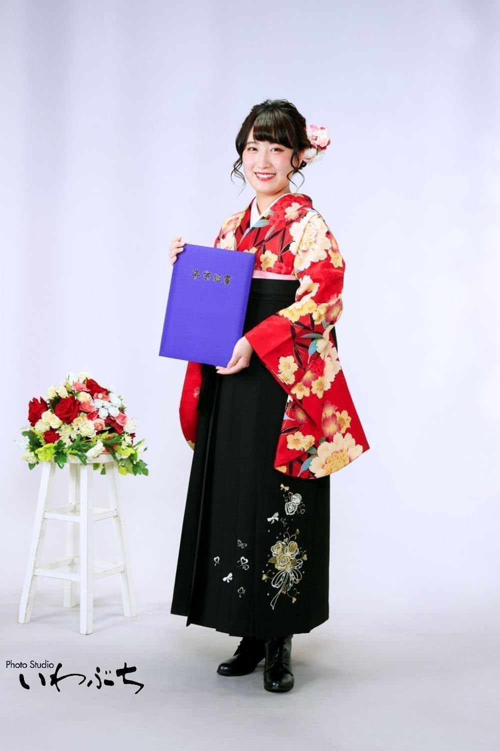 北見市いわぶち卒業式の袴