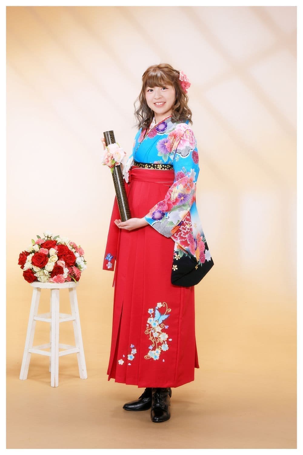 北見市いわぶち卒業式の袴