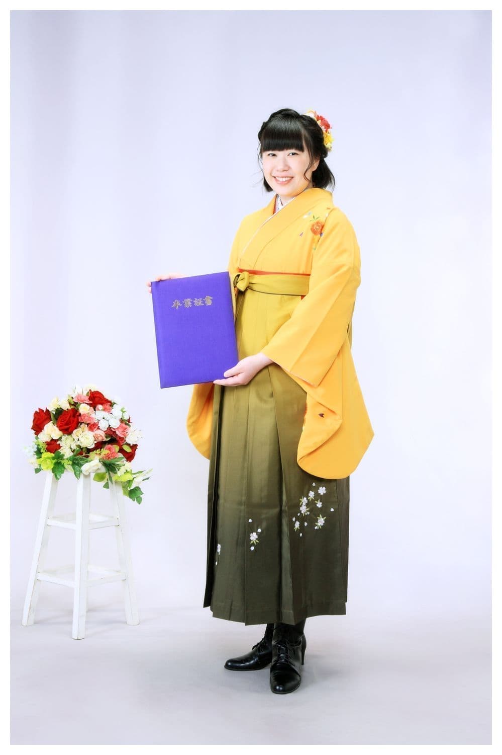 北見市いわぶち卒業式の袴