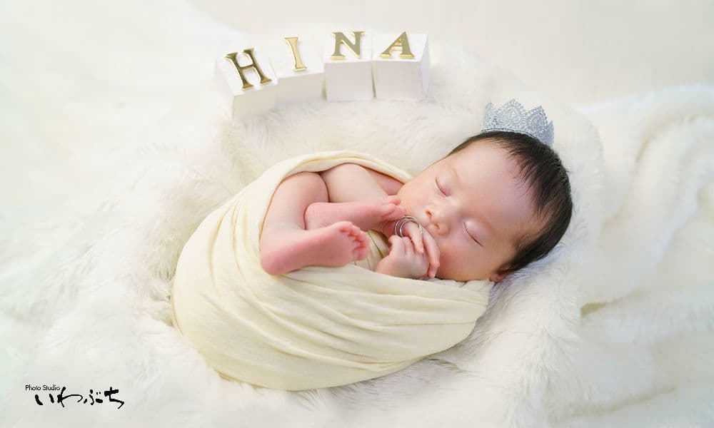 北見　いわぶち　百日　写真　ベビーフォト　ニューボーン　赤ちゃん